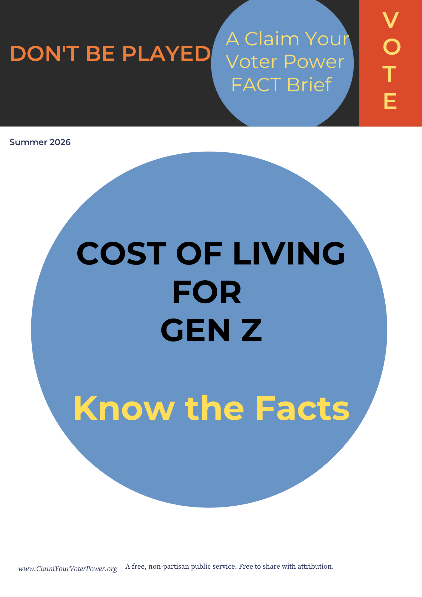 Cost of Living for Gen Z cover